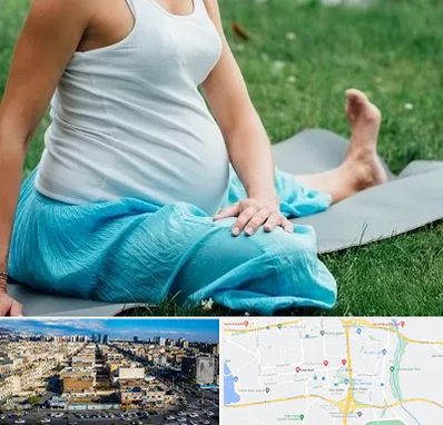کلاس یوگا بارداری در شهرک راه آهن