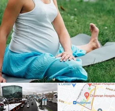 کلاس یوگا بارداری در اقدسیه