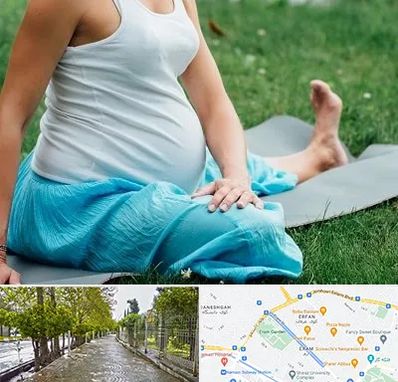 کلاس یوگا بارداری در خیابان ارم شیراز