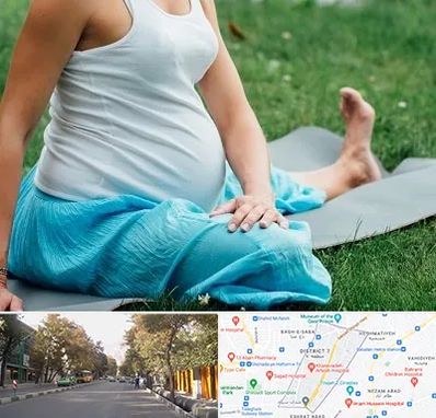 کلاس یوگا بارداری در شریعتی