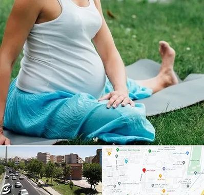 کلاس یوگا بارداری در شهرک آزمایش