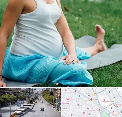 کلاس یوگا بارداری در خیابان زند شیراز