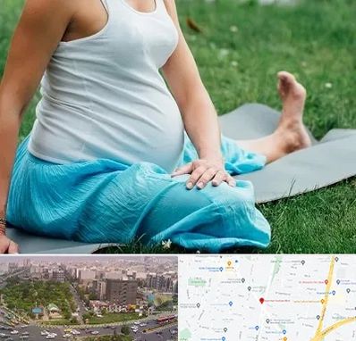 کلاس یوگا بارداری در آیت الله کاشانی