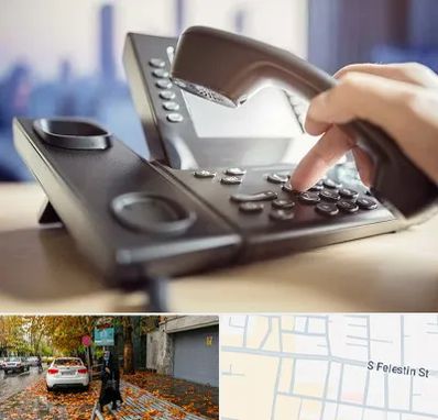 تعمیر تلفن و سانترال در خیابان فلسطین