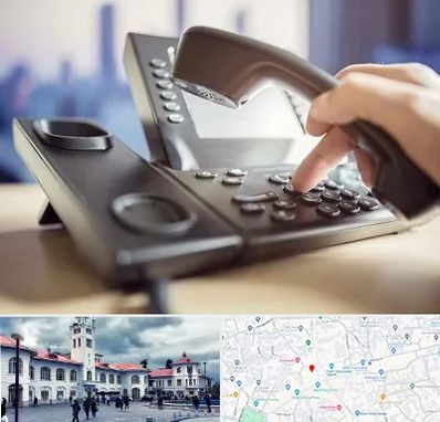 تعمیر تلفن و سانترال در میدان شهرداری رشت