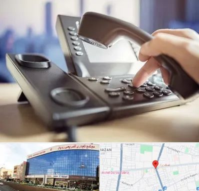 تعمیر تلفن و سانترال در نصف راه تبریز