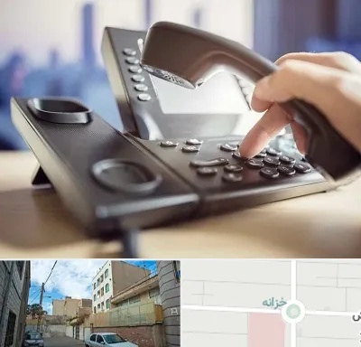 تعمیر تلفن و سانترال در خزانه