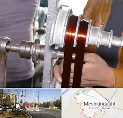 سیم پیچی در مشکین دشت