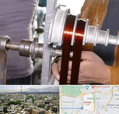 سیم پیچی در گیشا 