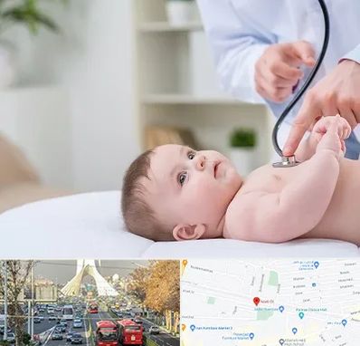 دکتر ریه اطفال در خیابان آزادی 
