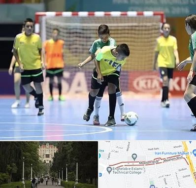 سالن فوتسال در بلوار معلم رشت