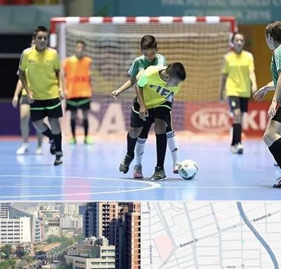 سالن فوتسال در خیابان بهشتی