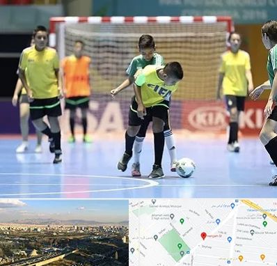 سالن فوتسال در هنگام