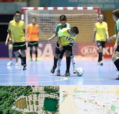 سالن فوتسال در وکیل آباد مشهد