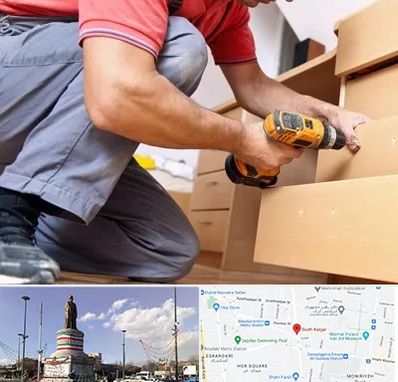 نصاب کابینت در کارگر جنوبی 