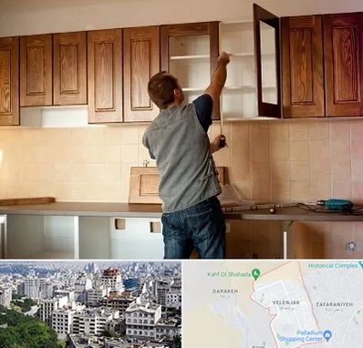 کابینت آماده در ولنجک 