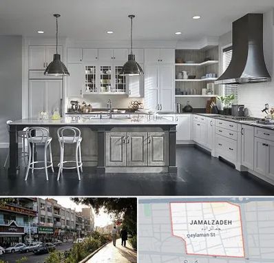 کابینت آشپزخانه در خیابان جمالزاده