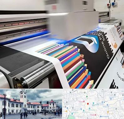 چاپ بنر در میدان شهرداری رشت