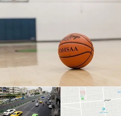 باشگاه بسکتبال در خیابان دامپزشکی