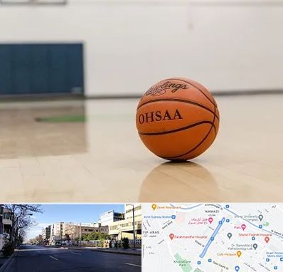 باشگاه بسکتبال در خیابان ملاصدرا شیراز