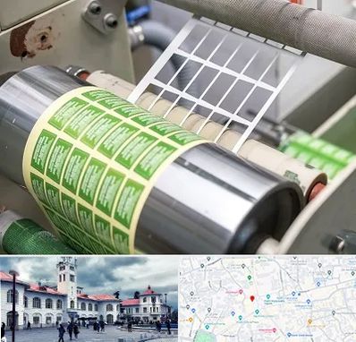 چاپ لیبل در میدان شهرداری رشت