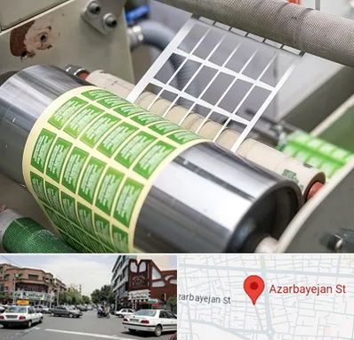 چاپ لیبل در خیابان آذربایجان