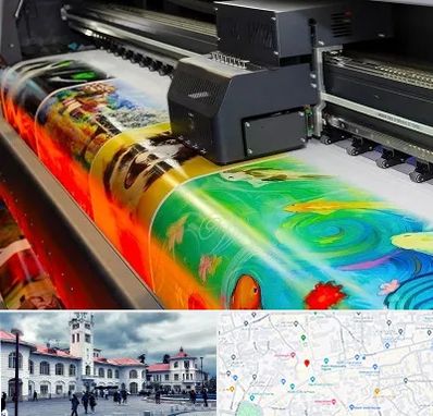 چاپ پوستر در میدان شهرداری رشت