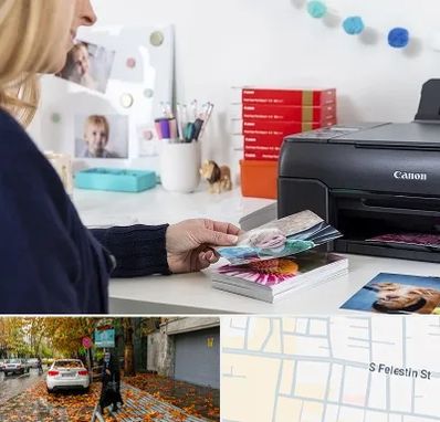 چاپ عکس و شاسی در خیابان فلسطین