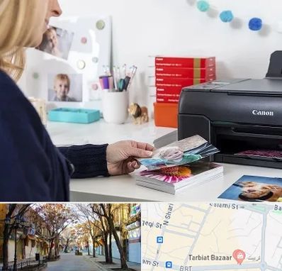 چاپ عکس و شاسی در تربیت تبریز