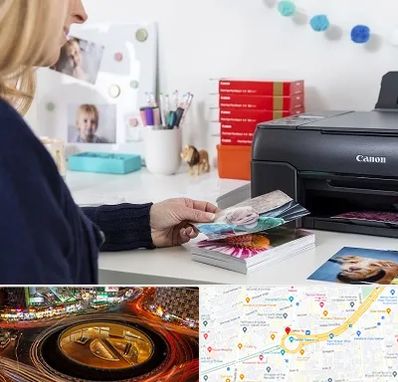 چاپ عکس و شاسی در میدان ولیعصر 