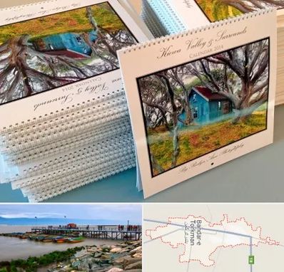 چاپ تقویم در بندر ترکمن