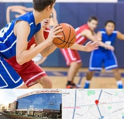 آموزشگاه بسکتبال در نصف راه تبریز