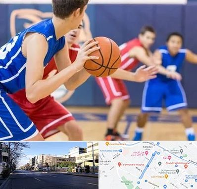 آموزشگاه بسکتبال در خیابان ملاصدرا شیراز