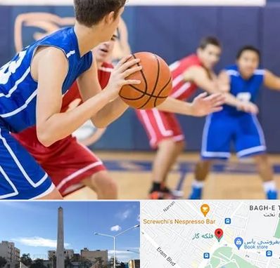 آموزشگاه بسکتبال در فلکه گاز شیراز