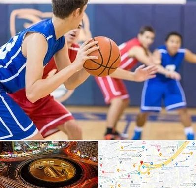 آموزشگاه بسکتبال در میدان ولیعصر
