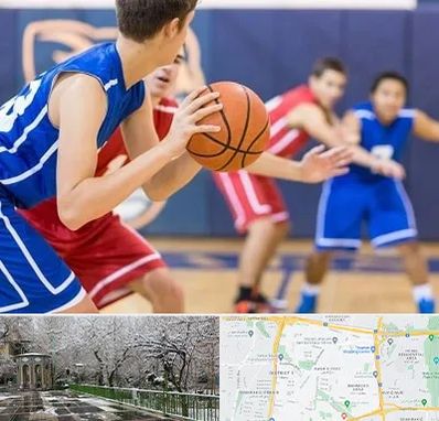 آموزشگاه بسکتبال در باغ فیض