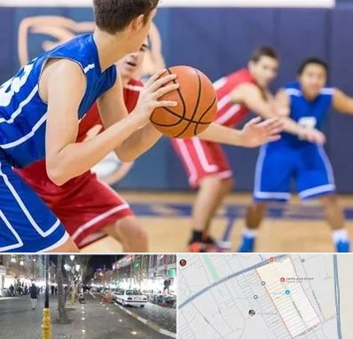 آموزشگاه بسکتبال در باغ فیض اسلامشهر