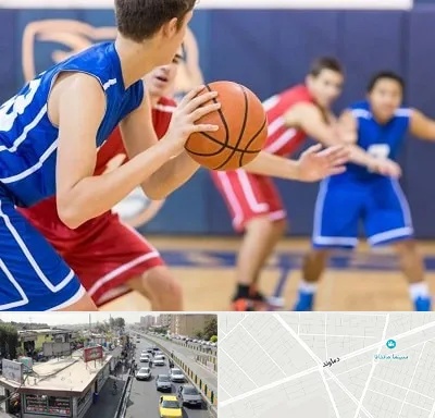 آموزشگاه بسکتبال در خیابان دماوند