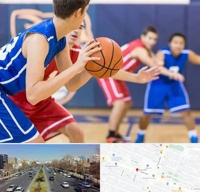 آموزشگاه بسکتبال در بلوار معلم مشهد