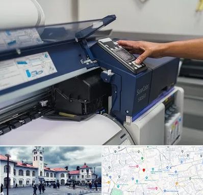 چاپ فلکسی در میدان شهرداری رشت