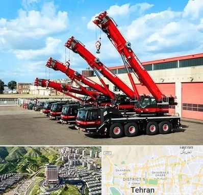 جرثقیل در شمال تهران 