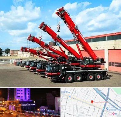 جرثقیل در آبرسان تبریز