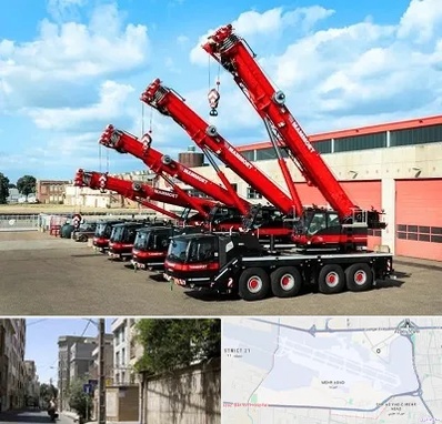 جرثقیل در مهرآباد