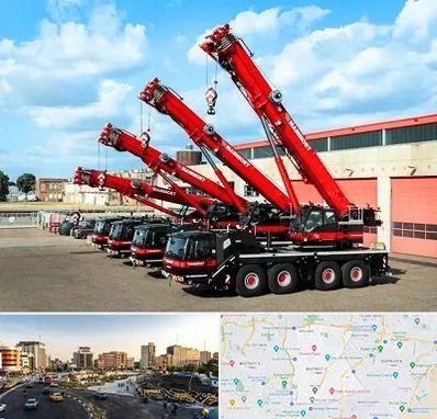 جرثقیل در منطقه 7 تهران 