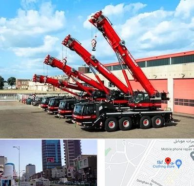 جرثقیل در چهارراه طالقانی کرج