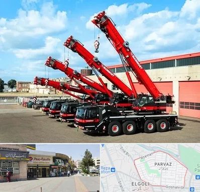 جرثقیل در پرواز تبریز