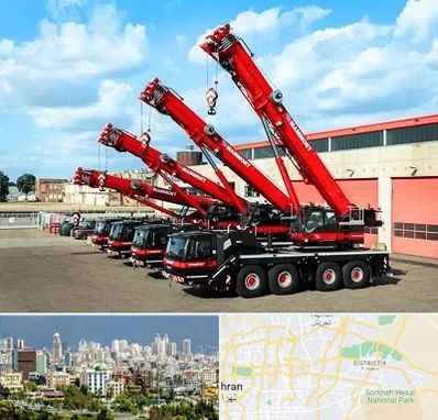 جرثقیل در شرق تهران 