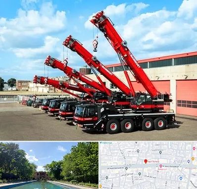 جرثقیل در هشت بهشت اصفهان