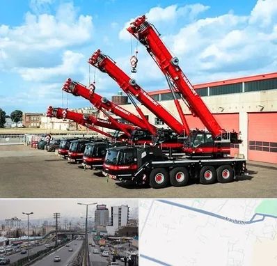 جرثقیل در بلوار ارتش