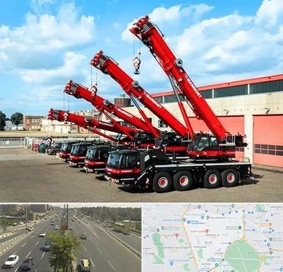 جرثقیل در منطقه 17 تهران 